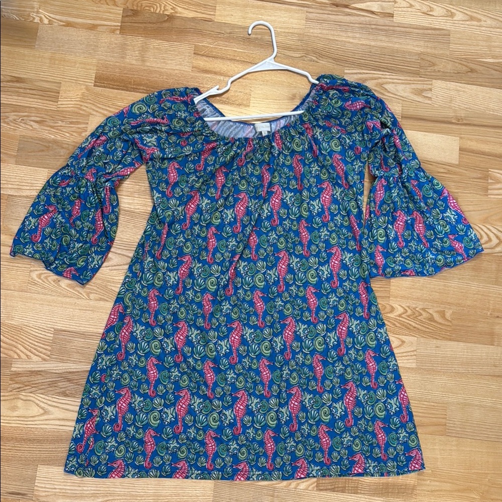 Simply Southern Blue and Pink Casual Sundress